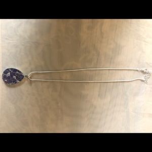 Purple and sliver necklace